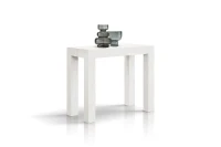 PAZZO DESIGN Tavolo Consolle allungabile, Bianco frassinato, Nobilitato, Made in Italy, da 45 a 300 cm(m-1)