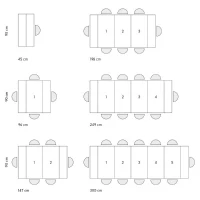 PAZZO DESIGN Tavolo Consolle allungabile, Bianco frassinato, Nobilitato, Made in Italy, da 45 a 300 cm(m-4)