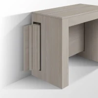PAZZO DESIGN Tavolo Consolle Allungabile con porta prolunghe, Olmo Perla, Made in Italy, da 45 a 300 cm(m-3)