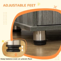 PawHut Dog Crate Table for Medium and Large Dogs with Magnetic Door for Indoor Use, 85 x 55 x 75 cm, Grey(m-7)