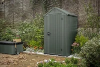 Keter Casetta da Giardino Darwin 4x4, Verde, 125,8 X 117 X 205 h(m-3)