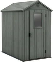 Keter Casetta da Giardino Darwin 4x6, Verde, 125,8 X 184,5 X 205,1 h(m-4)
