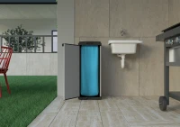 MONGARDI Mobile Portasacco Mono per Raccolta differenziata, in Plastica,  34L x 38P x 87H cm(m-3)