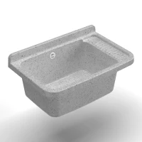 MONGARDI Lavandino pilozzo a muro da esterno 60x40x25, colore GRANITO(m-1)