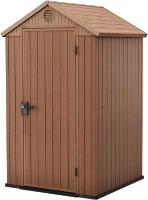 Keter Casetta da Giardino Darwin 4x4, Marrone, 125,8 X 117 X 205 h(m-1)