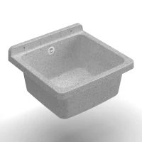 MONGARDI Lavandino pilozzo a muro da esterno 40x40x19, colore GRANITO(m-1)