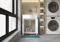 MONGARDI Mobile Lavatoio in resina per esterno-interno 60x60x85(m-3)