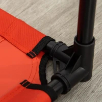 PawHut Pat pentru Câini Înălțat, Pat Mare Pentru Câini de Călătorie cu Greutate de Până la 30 kg, 91,5x76,2x18 cm, Roșu(m-9)