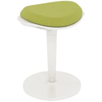 HOMCOM Scaun Ergonomic Reglabil pe Înălțime cu Înclinare 5°, Scaun Modern din Poliester, Spumă și PP, 42,5x35,5x56,5-71,5 cm, Verde(m-10)
