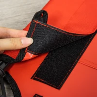 PawHut Pat pentru Câini Înălțat, Pat Mare Pentru Câini de Călătorie cu Greutate de Până la 30 kg, 91,5x76,2x18 cm, Roșu(m-8)