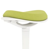 HOMCOM Scaun Ergonomic Reglabil pe Înălțime cu Înclinare 5°, Scaun Modern din Poliester, Spumă și PP, 42,5x35,5x56,5-71,5 cm, Verde(m-8)