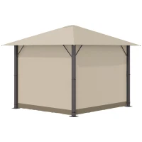 Outsunny tuinhuisje 3m x 3m aluminium staal(m-13)