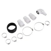 HOMCOM Bomba Trituradora Sanitaria de Agua Residual con 500W y 4 Entradas para Baño Cocina y Lavabo 40x18,5x28 cm(m-9)