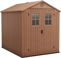 Keter Casetta da Giardino Darwin 6x8, Marrone, 190 X 244 X 221 h(m-1)
