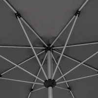 Outsunny 2,7 m Parasol 8 żeber Parasol na taras z ochroną przed słońcem aluminium(m-8)