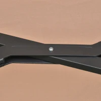 Outsunny parasol met LED dubbele parasol 440 x 260 cm tuinparasol marktparasol grote terrasparasol met handslinger ovaal metaal kaki(m-8)