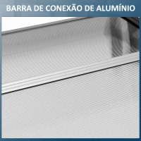 Outsunny Marquise de proteção solar e chuva para portas e janelas de policarbonato de 5mm 295x90x25 cm Transparente(m-7)