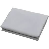 Outsunny Vela de Sombra Triangular 5x5x5 m Toldo Vela de Poliéster com Proteção UV Aneis em Forma de D e Cordas para Jardim Pátio Piscina Cinza(m-9)