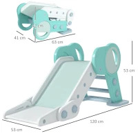AIYAPLAY Foldable Kids Slide, Freestanding Baby Slide, for Ages 1.5-3 Years(m-3)