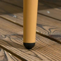 Outsunny Gartenmöbel-Set für 3 Personen, 3 Sofas, Hocker & Beistelltisch, Sitzkissen, Alurahmen, Kunstrattan, Braun(m-8)