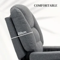 Homcom Scaun Masaj cu Ridicare – Vibratii, Caldura & Telecomanda(m-7)