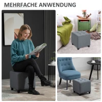 HOMCOM Taboret z podnóżkiem(m-6)