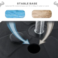 HOMCOM Sac de Box, Stand de Box cu Mănuși, Minge de Perforare, Minge de Box pentru Antrenament, 43x43x126-144 cm, Negru(m-6)