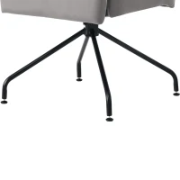 Ensemble de 2 chaises de salle à manger en bois et tissu effet velours avec accoudoirs amovibles, design ergonomique et moderne, 57x49x87 cm, Gris(m-8)