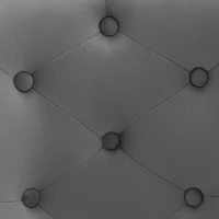 Ensemble de 2 chaises de salle à manger modernes en tissu effet velours avec coussin lombaire, assise rembourrée et capitionné, Gris(m-7)