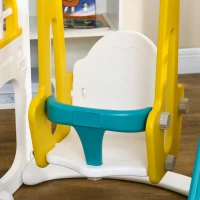 AIYAPLAY Set de tobogane și leagăne pentru copii mici 8 în 1 pentru copii cu vârsta cuprinsă între 1 și 3 ani, 250x177x99 cm, Galben(m-9)