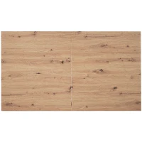 Table à Manger Extensible de Style Industriel, en Bois et Métal, Multifonctionnelle et Gain de Place, Noir+Naturel(m-8)