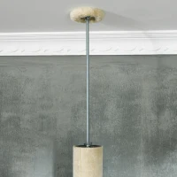 PawHut Krabpaal kattenboom, 1 kattenhol, 1 kattenbed, 1 ligplaats, 1 helling, 60 cm x 40 cm x 98 cm, Natuur + Beige(m-8)