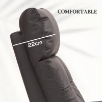 HOMCOM Fotoliu Rabatabil cu Ridicare Electrică, Scaun cu Masaj prin Vibrații și Căldură, cu Telecomandă și Buzunar, 67x89x102 cm, Maro(m-7)