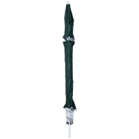 Outsunny Metal Frame Parasol Sun Umbrella Beach Shade Side Panels Canopy 7-Ft Green(m-10)