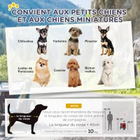 PawHut Remorque de vélo poussette 2 en 1 pour animaux de compagnie chiens chats Charge max. 30 kg avec réflecteurs et drapeau rouge(m-5)
