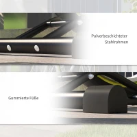 SPORTNOW Stojak na rowery pionowy/poziomy, dla kół 15-71 cm, 700c, 45x44x118cm, Stal, Czarny(m-7)