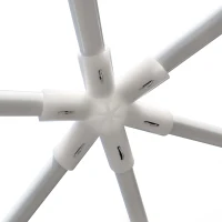 Outsunny Gazebo 4x4 m da Giardino Esagonale con Pareti in Rete, 2 Porte e Gambe Regolabili, Gazebo in Metallo e Poliestere con Picchetti e Funi, Verde(m-7)