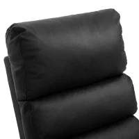 Power Lift Recliner Massage Chair with Heat & Vibration, Heavy Duty Safety Motion Mechanism, Side Pockets, Remote Control, Faux Leather - 73x91x109 cm, Black(m-8)