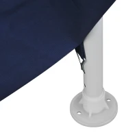 Outsunny Gazebo Esagonale Moderno e Versatile da Giardino in Tessuto e Metallo 2x2m Blu Bianco(m-9)