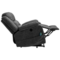 Power Lift Electric Recliner Chair with Massage and Heating Points, Recliner Armchair for Elderly, 87x85x107 cm, Grey(m-7)