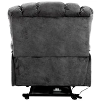 Electric Power Lift Recliner Chair with Heating Massage Points, Vibration, USB Ports, and Side Pockets, 103x100x106 cm, Grey(m-9)