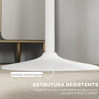 HOMCOM Mesa de Bar Redonda Mesa Alta de Cozinha Moderna com Estrutura de Aço para 2 Pessoas Ø60x102 cm Preto(m-6)