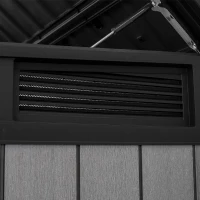 Keter Porta Attrezzi da Giardino Grande Store, 2020L, Effetto Legno Spazzolato, Grigio, 190,5x109,3x132,5H cm(m-8)