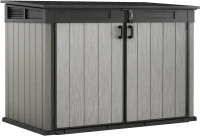 Keter Porta Attrezzi da Giardino Grande Store, 2020L, Effetto Legno Spazzolato, Grigio, 190,5x109,3x132,5H cm(m-1)