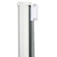 PawHut Lot de 2 barrières de sécurité barrière animaux rétractable automatique 1,15L x 0,83H m textilène acier  gris(m-7)