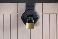 Keter Porta Attrezzi da Giardino Store-It-Out Midi, 880L, Effetto Legno, Beige, 132x71,5x113,5H cm(m-3)