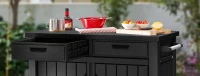 Keter Mobile Supporto Barbecue Unity XL, 207L, Effetto Legno, 41x41x87,4H cm(m-7)