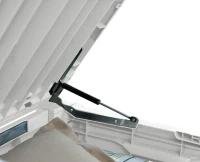 Keter Baule da Giardino Brightwood, 454L, Effetto Legno, Bianco, 145x69,7x60,3H cm(m-3)