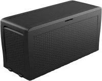 Keter Baule da Giardino Samoa, 270L, Effetto Rattan, Marrone, 116,4x44,7x57H cm(m-3)