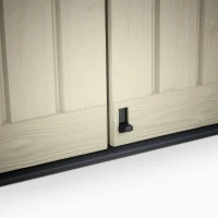 Keter Porta Attrezzi da Giardino Store-It-Out Arc, 1200L, Effetto Legno, Beige, 145,5x82x125H cm(m-10)